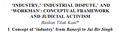 'Industry' - More than Just a Word